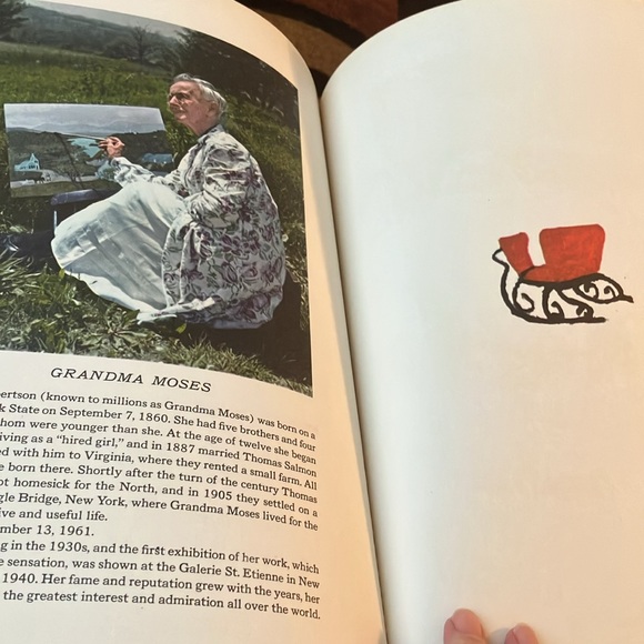 Vintage 1961THE NIGHT BEFORE CHRISTMAS ILLUSTRATED BY GRANDMA MOSES HARDCOVER - Picture 12 of 17